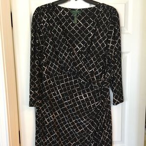 Ralph Lauren dress 22w Blk/wht
